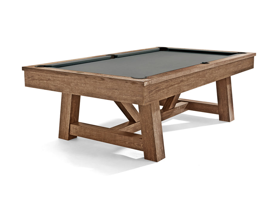 Brunswick Botanic Pool Table - Rustic Dark Brown