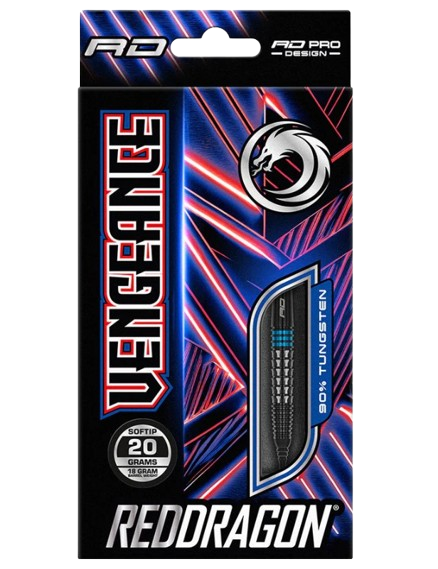 Red Dragon Vengeance Blue Soft Tip Dart Set