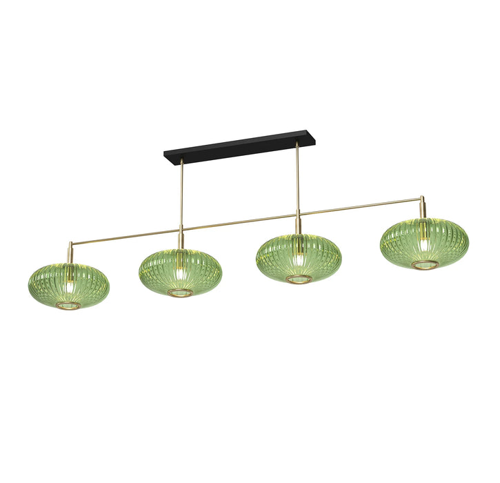 Prohibition 66" Green Shades with Brass Bar