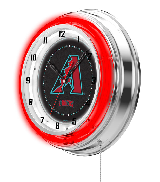 MLB Licensed 19" Double Neon Wall Clock