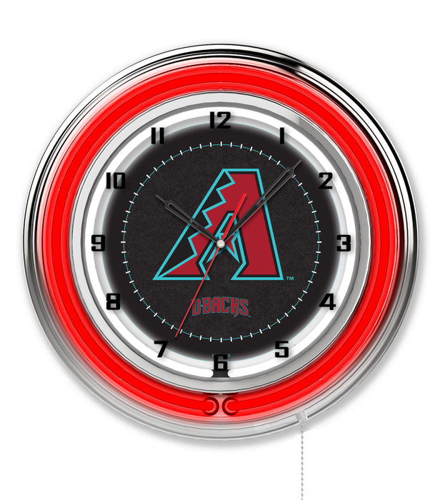 MLB Licensed 19" Double Neon Wall Clock