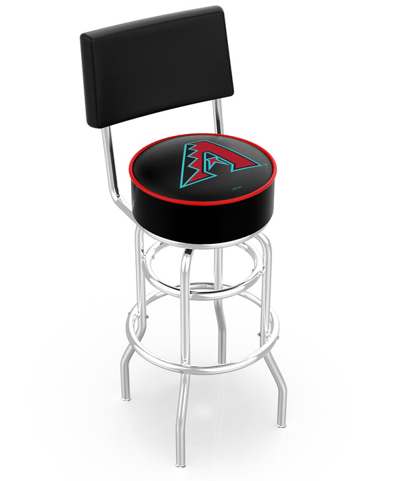 MLB Licensed 30" Backed Swivel Bar Stool