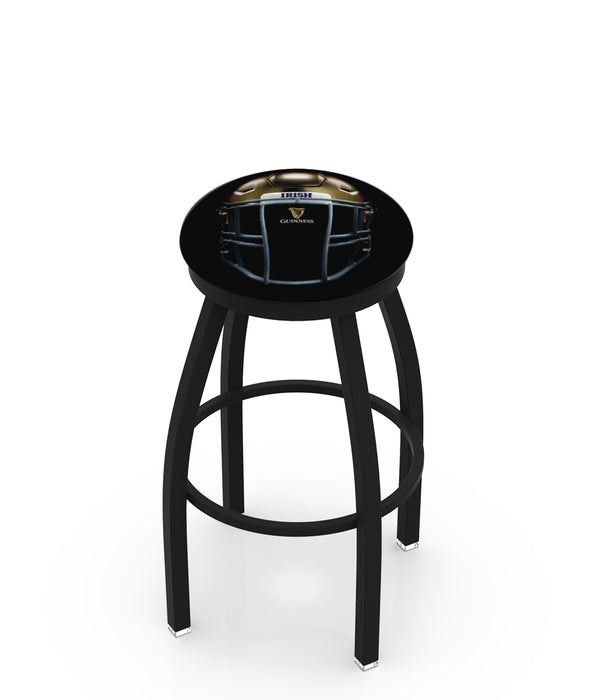 NCAA 30" Swivel Bar Stool with Black Wrinkle Finish