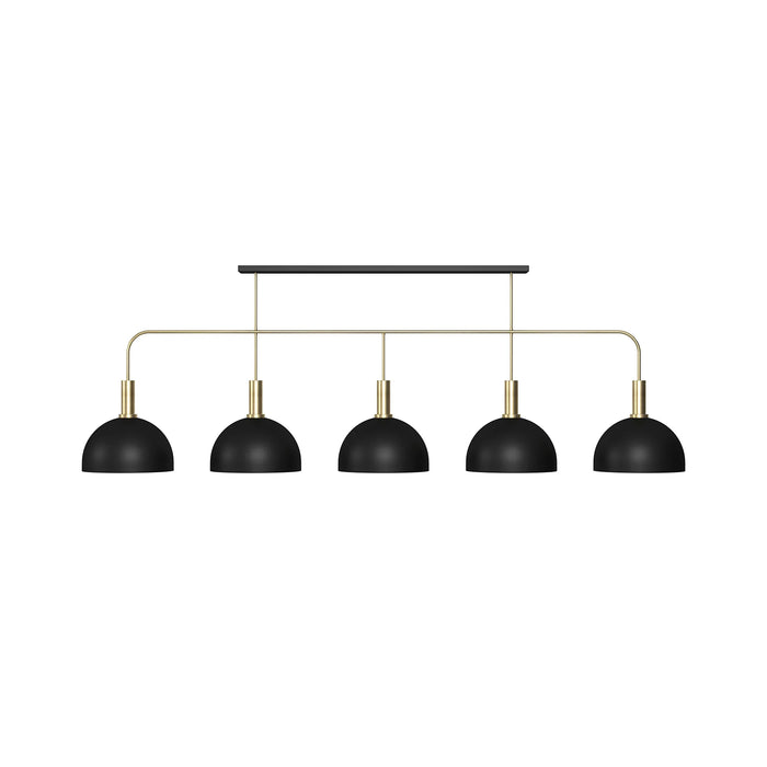 Prohibition Bootlegger 80" Metal 5 Shade Light
