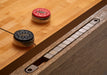 a close up of a game