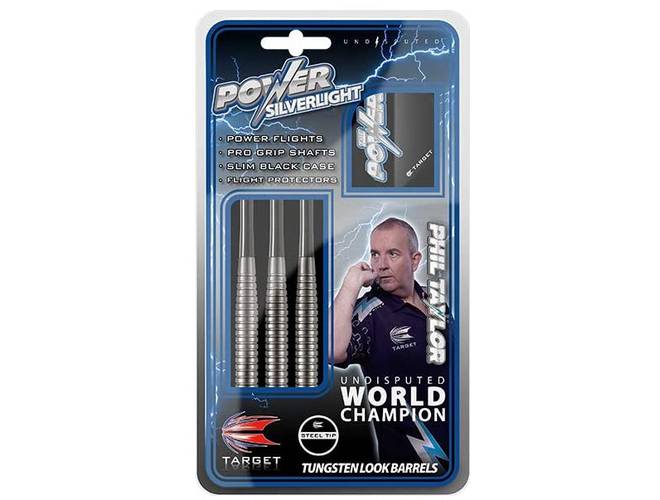 Target Power Silverlight-Phil Taylor Steel Tip Dart Set