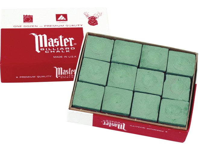 Master Billiard Chalk Green Gross Box 144 Pieces